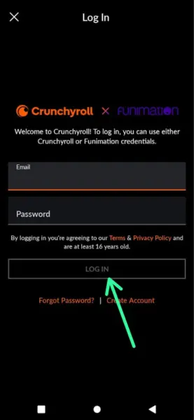 Crunchyroll premium apk mobile app screen shot 2