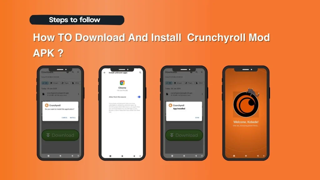 how to download Crunchyroll mod apk in android guide